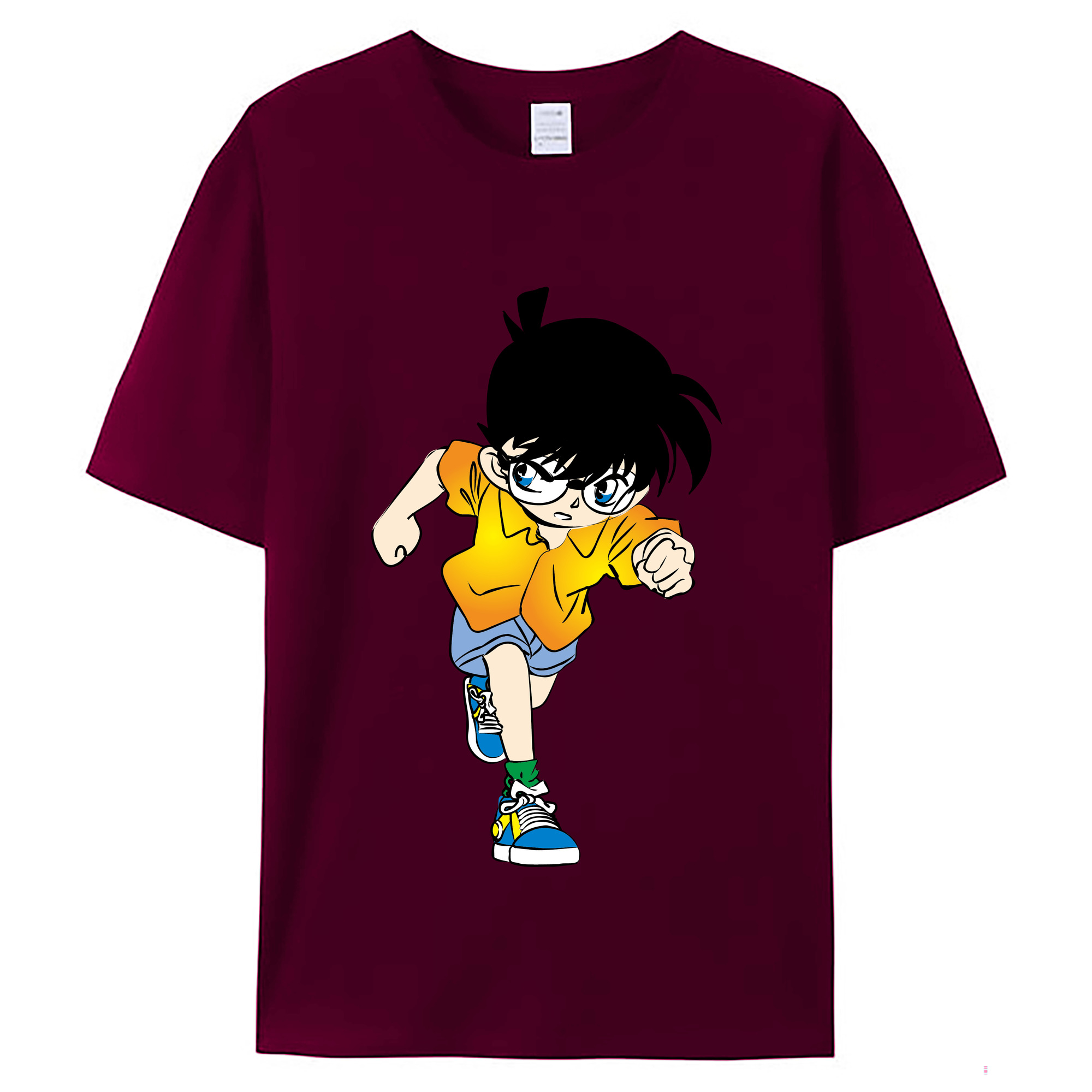（画像用） 名探偵コナン 江戸川 コナン Detective Conan Conan Edogawa レディースカジュアルプリントTシャツ（綿100％）
